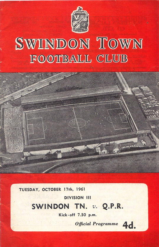 <b>Tuesday, October 17, 1961</b><br />vs. Queens Park Rangers (Home)